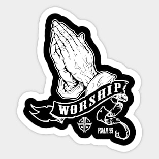 WORSHIP TEE Sticker